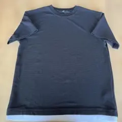 しまむら　半袖 Tシャツ 160センチ 重ね着風　黒　ブラック
