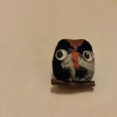 ふくろうブローチ　手作り