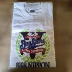 未使用　1998年　横浜ベイスターズ 優勝記念 Tシャツ　シングルステッチ 2026年最新】1998 ベイスターズの人気アイテム - メルカリ