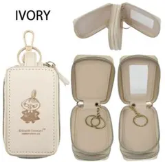 ムーミン リトルミイ ダブルポケットキーケース アイボリーFS1103
