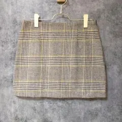 【美品】フォーエバー21 ミニスカート タイト ブラウン 裏地あり M W74