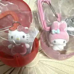 サンリオ　カラフルカラビナ　マスコットチャーム　マイメロ　キティ