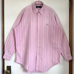 Ralph Lauren ラルフローレン ストライプ 長袖 シャツ ポニー刺繍