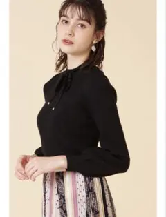 ジルバイジルスチュアート　ベーシックニットトップス ブラック