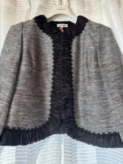 Toko様専用　LAPINE BLANCHE ツイード ノーカラー ジャケット
