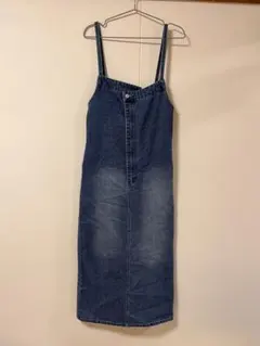 Lumier アシンメトリーデニムワンピース　ブルー