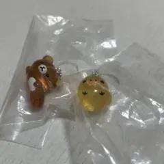 新品未使用未開封　リラックマ　クリアマスコットチャーム　2点セット