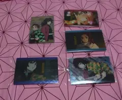 鬼滅の刃☆ウエハース２☆シークレット☆冨岡義勇☆竈門炭治郎☆５枚セット