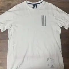 ◇adidas silo ホワイト リフレクティブ ストライプTシャツ