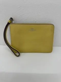 COACH ポーチ イエロー リストレット　☆