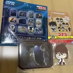 名探偵コナン　灰原哀　ラバチャーム、缶バッチ