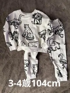 ZARA 動物柄 スウェットセット 3-4歳用
