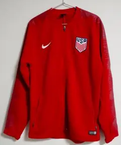 【美品】NIKE トラックジャケット　ロゴ刺繍　USA　※ポケットファスナー故障