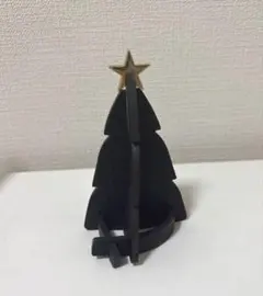 クリスマスツリー　黒、革製