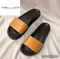 新品 ペリーコサニー PELLICO SUNNY レザー サンダル ブラックのサムネイル