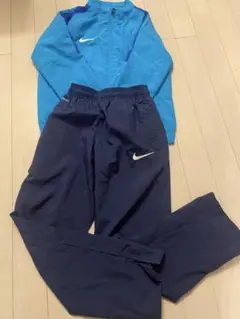 ナイキ　ピステ 上下　XS 青/ネイビー　キッズ　ジュニア