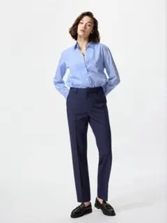 【未使用級】ユニクロ　感動スリムパンツ　ネイビー　3XL 　大きいサイズ