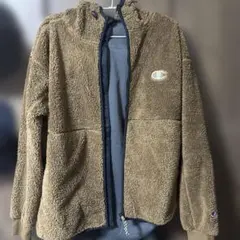 Champion フリースジャケット L ブラウン