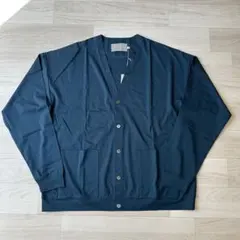 新品【CURLY & Co.】Vネックカーディガン（プルシアン）