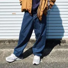 GLASOS 配色ステッチペインターパンツ