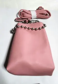 ミニショルダーバッグ　ピンク　数回使用のサムネイル