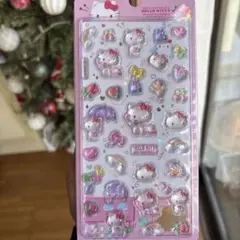 キティちゃん　ボンボンドロップシール　立体シール　サンリオ　海外限定