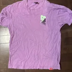 New Balance Tシャツ パープル ロゴプリント