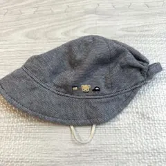 ファミリア 帽子 41〜43cm ベビー ハット 日よけ くま刺繍