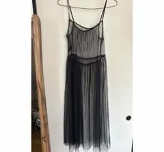 ブラック チュール キャミワンピース　Another Edition