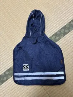 犬用レインコート フード付き ネイビー SSサイズ