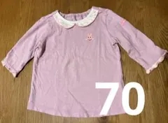 MIKI HOUSE ミキハウス 長袖Tシャツ(70) ロンT 女の子