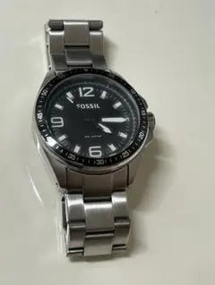 FOSSIL 腕時計 ブラック ステンレス 10 ATM 電池切れ