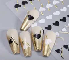 ハートデザインネイルシール２枚セット