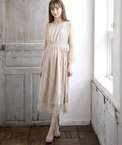 （授乳口付き）オケージョンワンピース