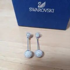 Swarovski スワロフスキー パヴェ ドロップ ボール ピアス
