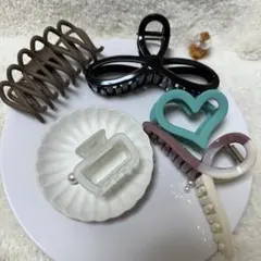 お買い得5点▲限定146Bおしゃれパステルカラーアクリルバンズクリップ大中小