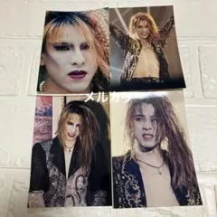 X JAPAN YOSHIKI 生写真　4枚⑨のサムネイル