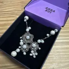ANNA SUI コットンパール　ネックレス　結婚式のサムネイル