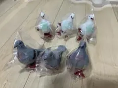 ゼンマイ式　ハト　おもちゃ　6点セット