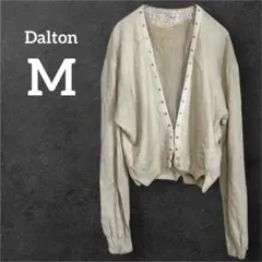 Dalton【M】ヴィンテージ カーディガン 1950s推定 レース切替