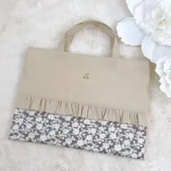 SALE☆ ハンドメイド リバティ レッスンバッグ シャネル