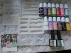 レジン用品　シリコンモールド　着色剤セット　ドライフラワー