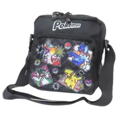 ポケットモンスター★子供用斜め掛けかばん★黒★ショルダーバッグ★コミックアート