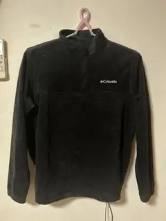 値下げ！Columbia ブラック フリースジャケット ハーフジップ