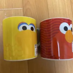 セサミストリート マグカップセット 50周年　エルモ　ビッグバード