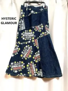 HYSTERIC GLAMOUR マキシ丈ロゴフレアロングスカート y2kのサムネイル