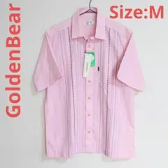 タグ付き新品　Golden Bear　半袖シャツ　ピンク　Mサイズのサムネイル