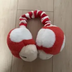 USJ キノコ型耳あて赤白