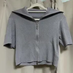 ダブルジップ ニット