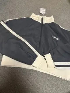 ジップアップ ブルゾン　ジャージ　グレ　ショート丈　ストリート系　ダンス　タグ有